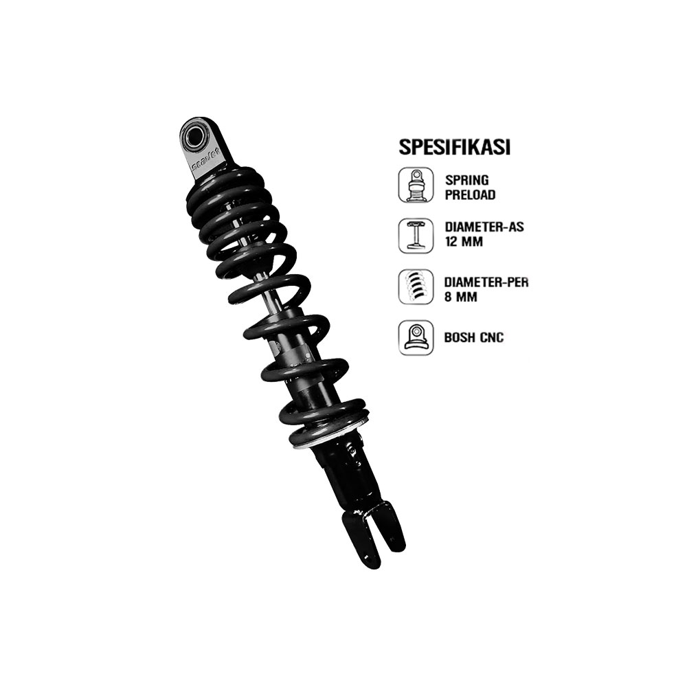 MONO SHOCK STLN 8989 MIO 305mm AND VARIO 335Black
