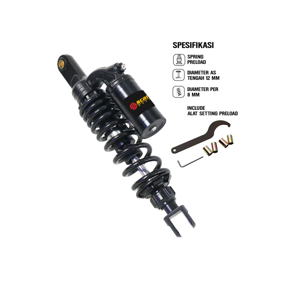 MONO SHOCK TABUNG ATAS 3676 VARIOBlack